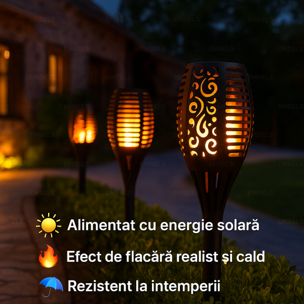 lampa solara torta - UN SET ( 4 BUCATI)