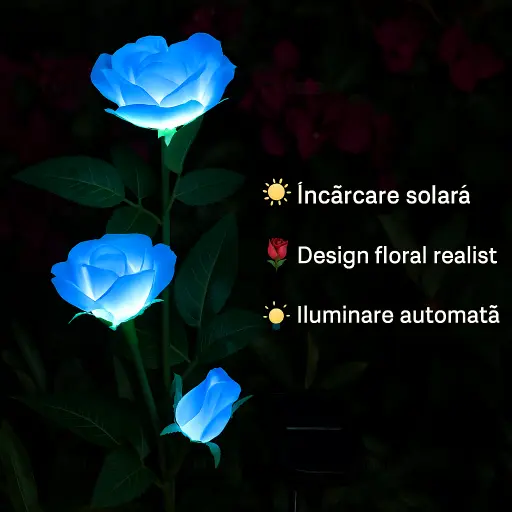 lampa solara trandafiri