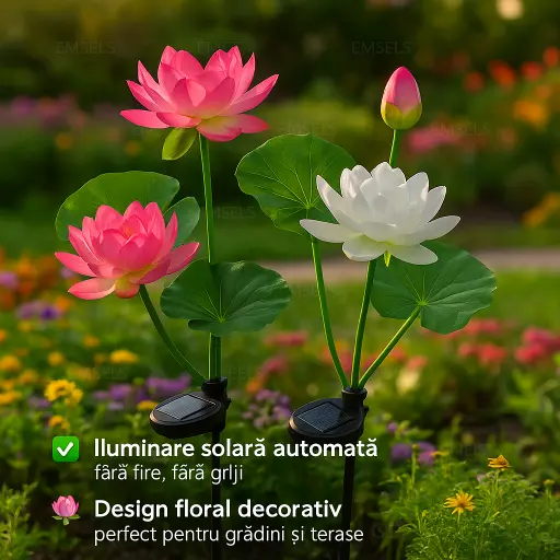 panou solar floare lotus